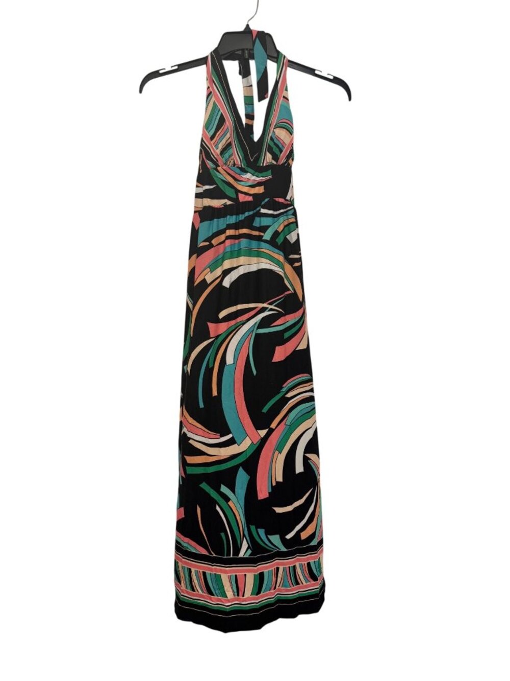 Olivia Matthews dress Womens S Multicolor Halter Maxi Size S